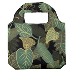 Autumn Fallen Leaves Dried Leaves Premium Foldable Grocery Recycle Bag by Grandong