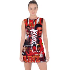 Carlos Sainz Lace Up Front Bodycon Dress by Boster123