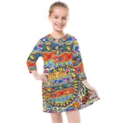 Supersonic Sunblast Kids  Quarter Sleeve Shirt Dress by chellerayartisans