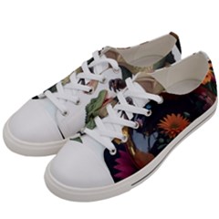 Crocodile Vs Monkey Watercolor 1 Dreamshaper V7 3d Floral 0 Men s Low Top Canvas Sneakers by mohdmosin2535