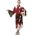 Devil2 Maxi Velvet Kimono