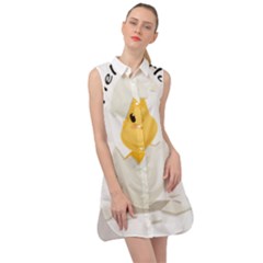 Cute Chick Sleeveless Shirt Dress by RuuGallery10