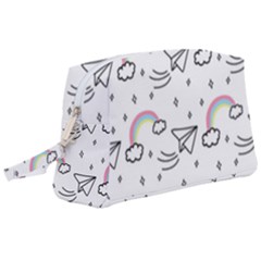 Cute-art-print-pattern Wristlet Pouch Bag (large) by pakminggu