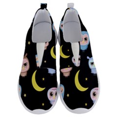 Cute-owl-doodles-with-moon-star-seamless-pattern No Lace Lightweight Shoes by pakminggu