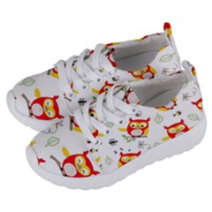 Seamless-pattern-vector-owl-cartoon-with-bugs Kids  Lightweight Sports Shoes