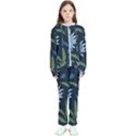 Abstract Floral- Ultra-stead Pantone Fabric Kids  Tracksuit View1