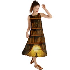 Books Library Summer Maxi Dress