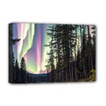Northern Lights Aurora Borealis Deluxe Canvas 18  x 12  (Stretched)