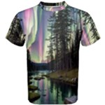 Northern Lights Aurora Borealis Men s Cotton T-Shirt