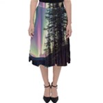 Northern Lights Aurora Borealis Classic Midi Skirt