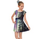 Northern Lights Aurora Borealis Kids  Cap Sleeve Dress