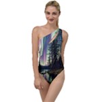 Northern Lights Aurora Borealis To One Side Swimsuit