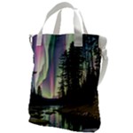 Northern Lights Aurora Borealis Canvas Messenger Bag