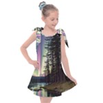 Northern Lights Aurora Borealis Kids  Tie Up Tunic Dress