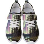 Northern Lights Aurora Borealis Men s Velcro Strap Shoes