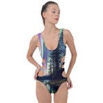 Northern Lights Aurora Borealis Side Cut Out Swimsuit
