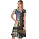 Northern Lights Aurora Borealis Classic Short Sleeve Dress