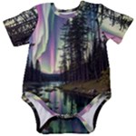 Northern Lights Aurora Borealis Baby Short Sleeve Bodysuit