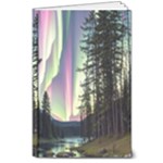 Northern Lights Aurora Borealis 8  x 10  Hardcover Notebook
