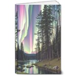 Northern Lights Aurora Borealis 8  x 10  Softcover Notebook