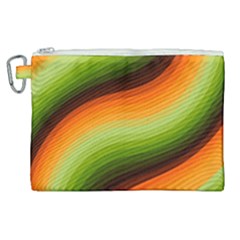 Swirl Abstract Twirl Wavy Wave Pattern Canvas Cosmetic Bag (xl) by pakminggu