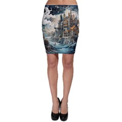 Castle Storm Sea Bodycon Skirt by pakminggu