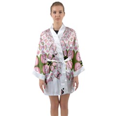 Sukabumi Mochi Long Sleeve Satin Kimono by posters