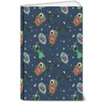 Monster Alien Pattern Seamless Background 8  x 10  Softcover Notebook