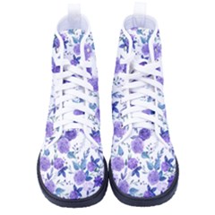 Violet-01 Men s High-top Canvas Sneakers by nateshop