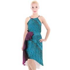 Plumage High-low Halter Chiffon Dress  by nateshop