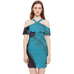 Plumage Shoulder Frill Bodycon Summer Dress by nateshop