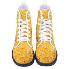 Water-gold Women s High-top Canvas Sneakers by nateshop