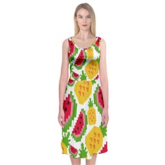 Watermelon -12 Midi Sleeveless Dress by nateshop