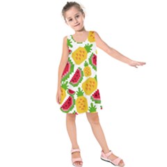 Watermelon -12 Kids  Sleeveless Dress by nateshop
