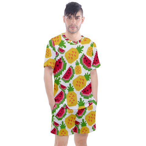 Watermelon -12 Men s Mesh T-shirt And Shorts Set by nateshop