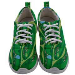 Golf Course Par Golf Course Green Mens Athletic Shoes by Cowasu
