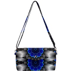 Kaleidoscope-abstract-round Removable Strap Clutch Bag