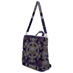 Flowers Of Diamonds In Harmony And Structures Of Love Crossbody Backpack by pepitasart
