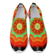 Abstract-kaleidoscope-colored Women s Slip On Sneakers by Bedest