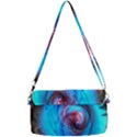 Abstract-kaleidoscope-pattern Removable Strap Clutch Bag View2