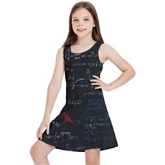 Math Mathematics Pattern Kids  Lightweight Sleeveless Dress by pakminggu