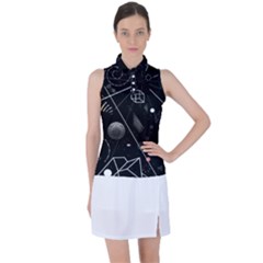 Future Space Aesthetic Math Women s Sleeveless Polo T-shirt by pakminggu