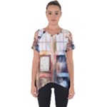 Tardis Doctor Who Transparent Cut Out Side Drop T-Shirt
