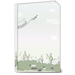 Abstract-background-children 8  X 10  Hardcover Notebook