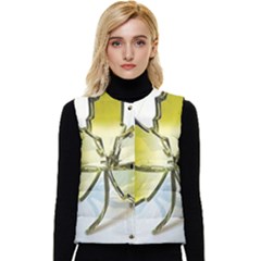 Life Is Beautiful And Green Women s Button Up Puffer Vest