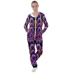 Night So Peaceful In The World Of Roses Women s Tracksuit by pepitasart