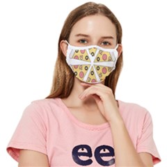 Pizza-slice-food-italian Fitted Cloth Face Mask (adult)