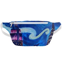 Starry Night In New York Van Gogh Manhattan Chrysler Building And Empire State Building Waist Bag  by Sarkoni