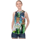 Game Starry Night Doctor Who Van Gogh Parody High Neck Satin Top View1