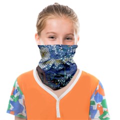 Mosaic Art Vincent Van Gogh s Starry Night Face Covering Bandana (kids) by Sarkoni